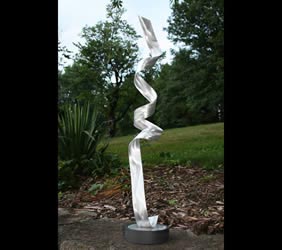 RUELLIA - Silver Metal Sculpture by Nicholas Yust