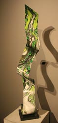 LIQUID FOREST: 1-OF-A-KIND - Painted Metal Sculpture by Nicholas Yust