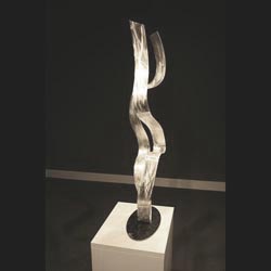SILVER LOIN CLOTH - Silver Metal Sculpture by Nicholas Yust
