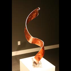 THE SICKLE - Painted Metal Sculpture by Nicholas Yust