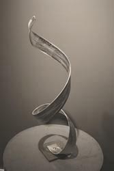 UPTWIST - Silver Metal Sculpture by Nicholas Yust